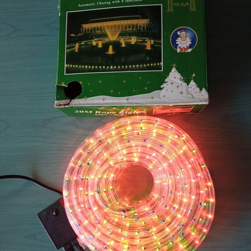 Neon Rope Light 20 meters Multi Color new, multicolor Christmas outdoor
