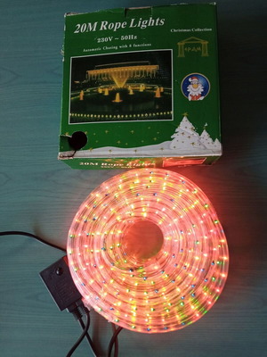 Neon Rope Light 20 meters Multi Color new, multicolor Christmas outdoor