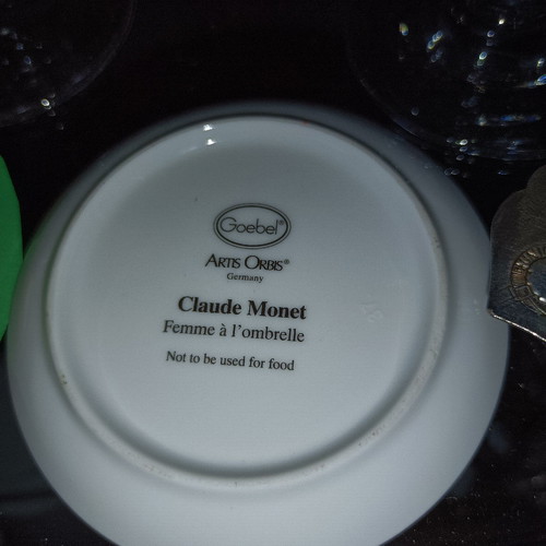 Porcelain plate Claude Monet new decorative