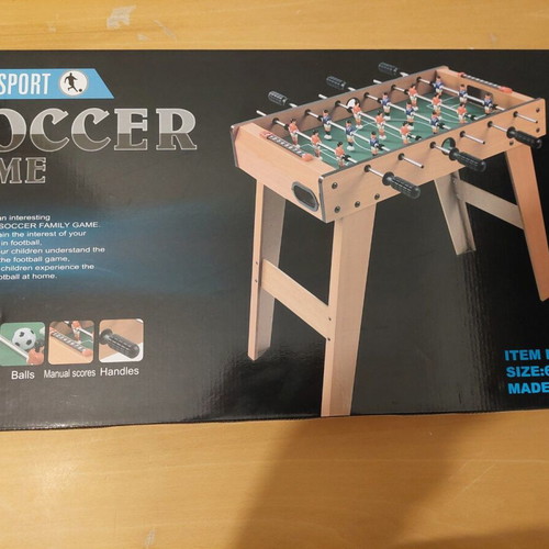 Table soccer game new 69x37x65cm