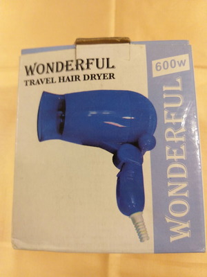 Travel hair dryer small foldable in pink color unused