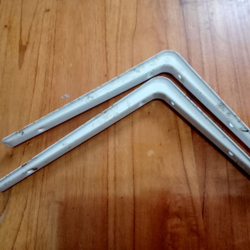 Shelf brackets used, pair 20x15 cm