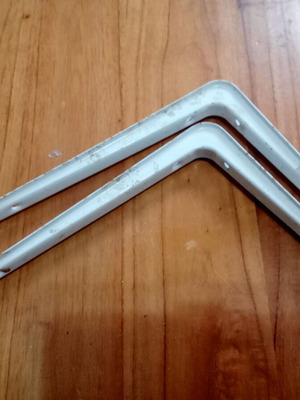 Shelf brackets used, pair 20x15 cm