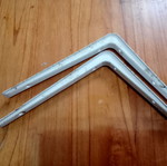 Shelf brackets used, pair 20x15 cm