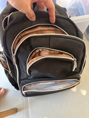 Backpack diaper bag like new with many baby compartments