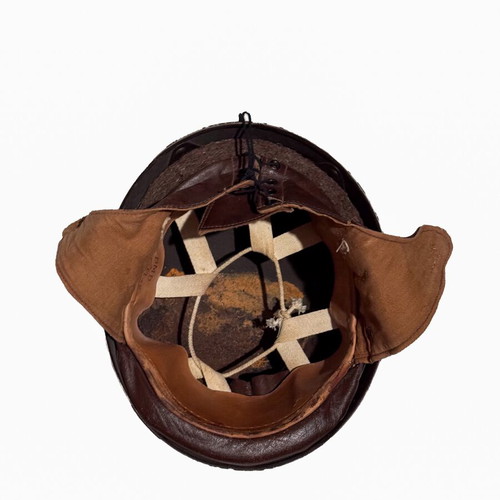 British motorcycle helmet used, World War II
