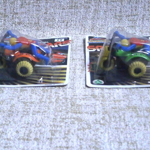 Three-Wheel Motorcycle new sealed, pack of 2, vintage plastic pull back