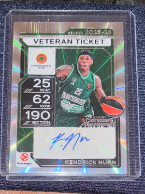 Kendrick Nunn 25/26 Autograph Panini Contenders σαν καινούργιο