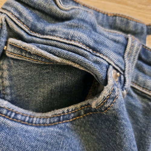 Zara jeans used for 13-14 years, blue with utility pockets
