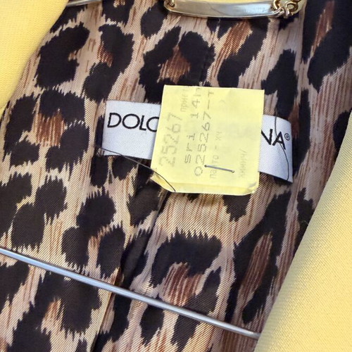 Dolce & Gabbana coat like new, size S, yellow