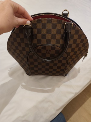 Louis Vuitton Canvas τσάντα χειρός σαν καινούργιο, καφέ
