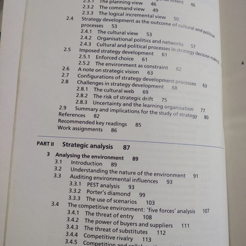 Exploring Corporate Strategy book like new, Johnson & Scholes, English