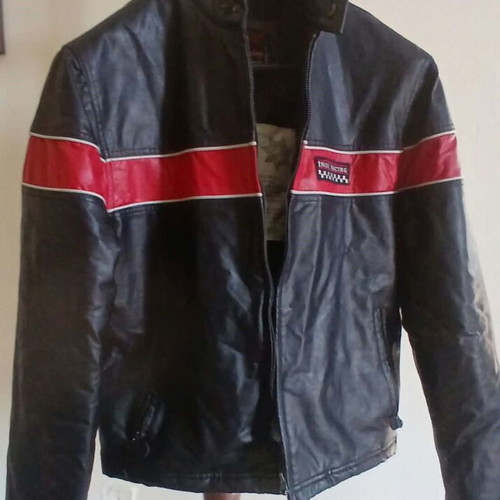 Vintage Racing jacket Jones Racing / Inox Racing, black and red, size L