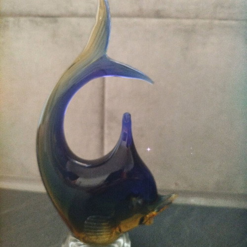 Murano fish like new, height 20 cm