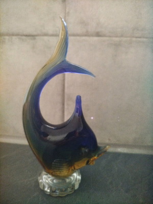 Murano fish like new, height 20 cm