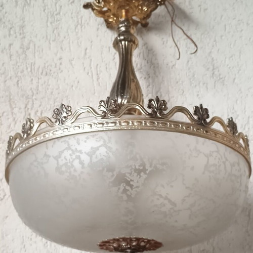 Vintage ceiling light used, diameter 37 cm