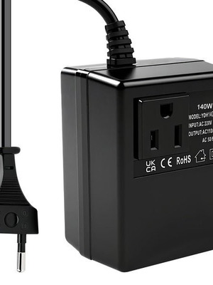 Voltage converter 220 V to 110 V, 140 W, EU to US