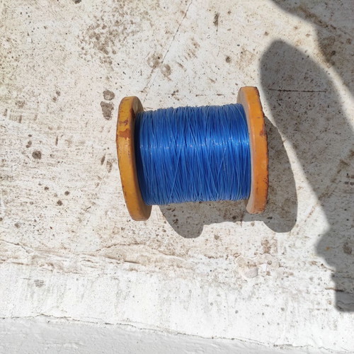 Blue fishing line used, spool 500m