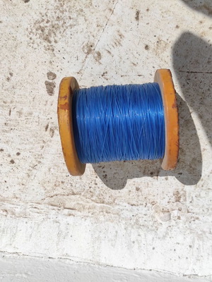 Blue fishing line used, spool 500m