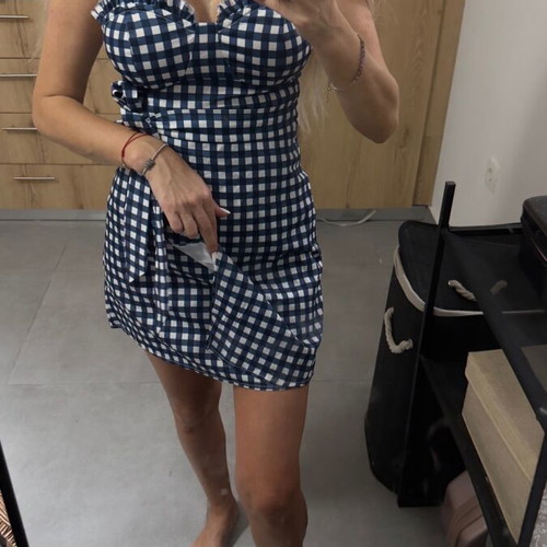 Summer dress Shein blue size S like new, worn twice