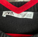 Zara Striped Cardigan L Black-Beige Like New With Gold Buttons