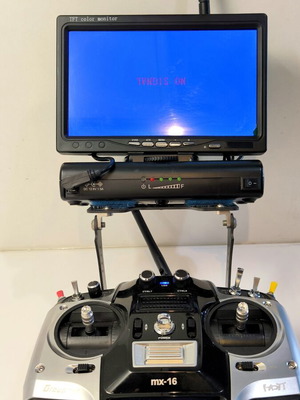 Graupner mx-16 HoTT remote control with FPV screen set like new