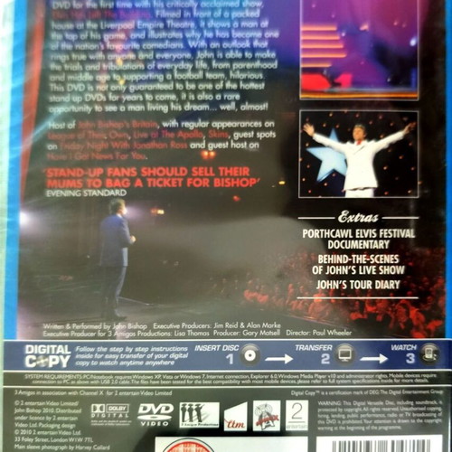 John Bishop Live stand-up comedy DVD new, English subtitles, set of 3