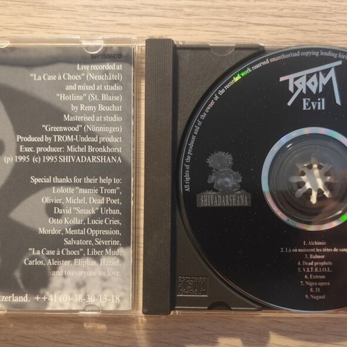 Trom Evil CD 1996 goth rock industrial doom metal near mint