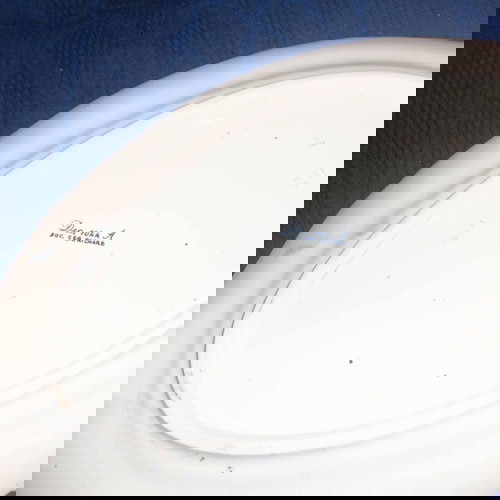 Παλιά Μεγάλη Κεραμική Πιατέλα Ιταλική μεταχειρισμένη 43x29 cm Richard Ginori