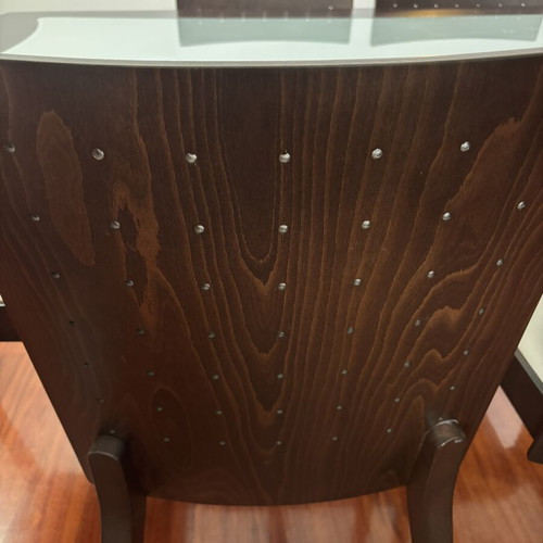 Dining set Bo Concept wenge wood table and six chairs like new