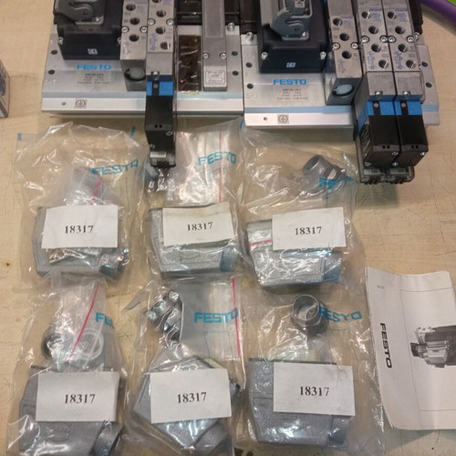Festo Pneumatic Islands set of 2 islands and 6 fittings, new