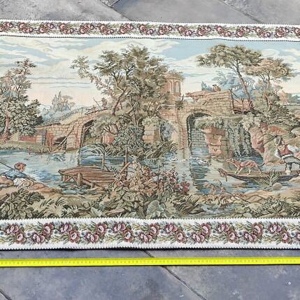 Vintage wall tapestry 210x82 cm new, classic Boucher design
