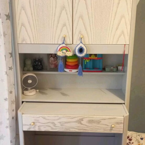 Desk bookshelf used with sliding desk