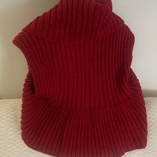 Bolero knitted handmade red new