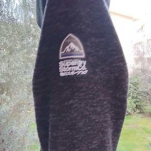 SuperDry STORM sporty black melange hoodie jacket XXL