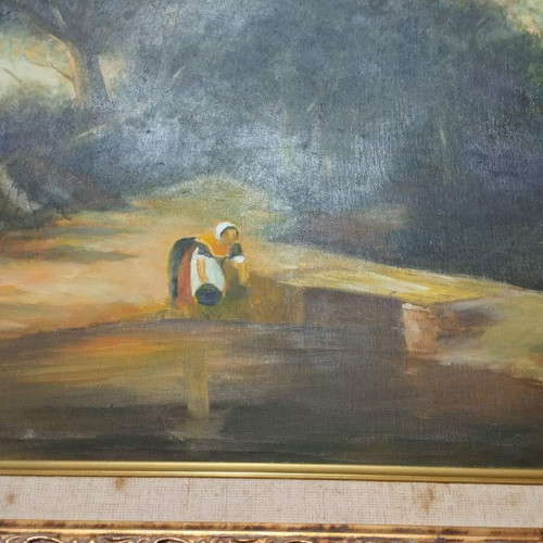 Painting 60x90 used with signature in beautiful frame