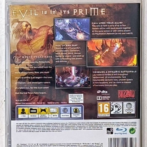 Sony PS3 Diablo III like new, English version