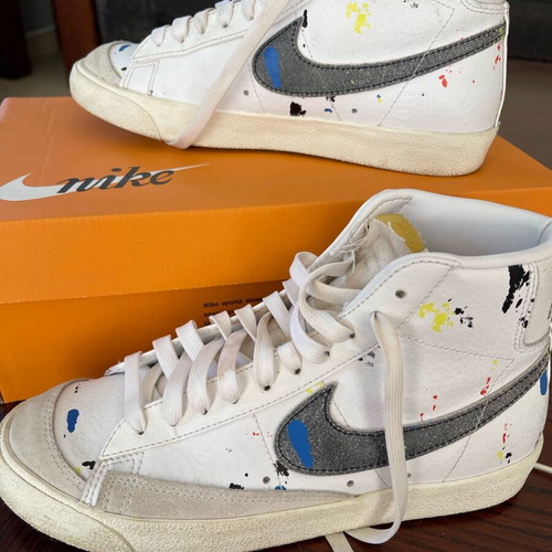 Nike αθλητικά σαν καινούργια, μέγεθος 39, άσπρα με πιτσιλιές
