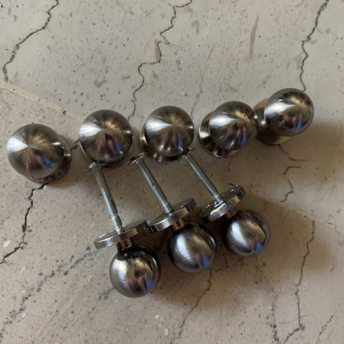 Door knobs set of 8, 3 with screws