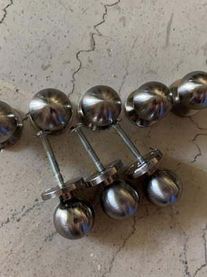 Door knobs set of 8, 3 with screws