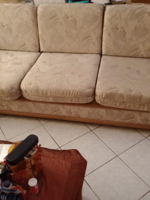 Living room set like new with three-seat, two-seat sofa and armchair