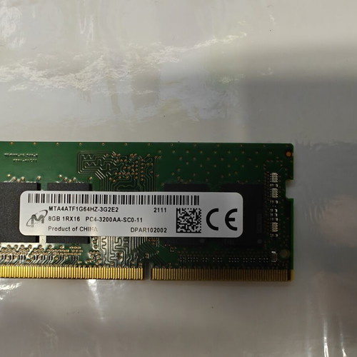 Micron 8GB 3200 MHz SO-DIMM laptop memory