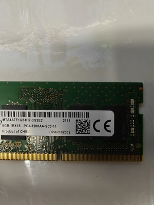 Micron 8GB 3200 MHz SO-DIMM laptop memory