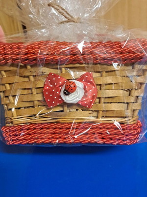Handmade Easter basket like new with eggs and candies