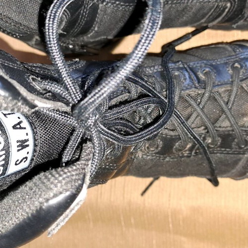Original S.W.A.T. boots used, black, size 40