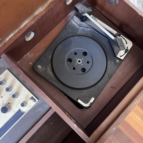 Radio and record player furniture used