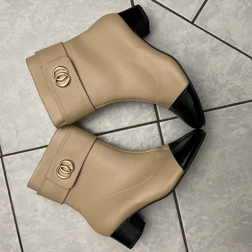 Tulipan women's ankle boots size 41 like new, beige