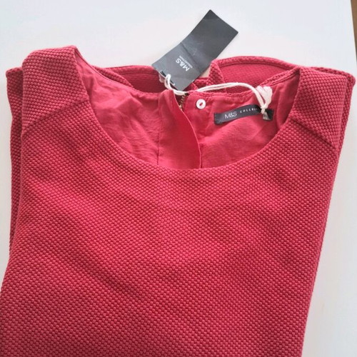 Marks & Spencer red blouse, size 12/Large