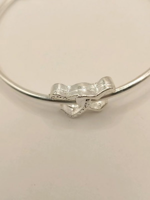 Women's stainless steel bracelet with hearts new