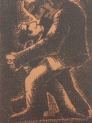 Tango by Slawomir Mrozek, signed by Nikos Kourkoulos